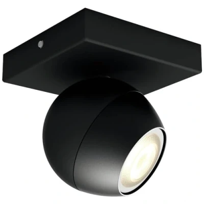 Imagen de Philips Hue Lámpara Inteligente, Buckram, Foco LED Luz Blanaca de Cálida a Fría, Compatible con Alexa y Google Home, Color Negro