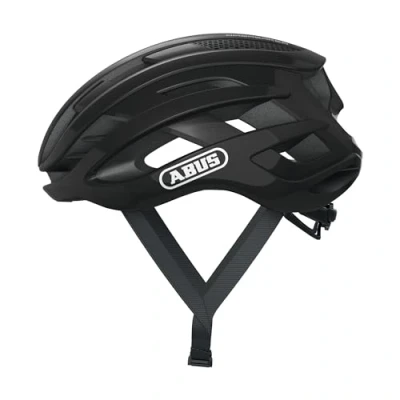 Imagen de Abus AirBreaker Casco de bicicleta contrarreloj alta gama para ciclismo deportivo profesional Unisex, hombre y mujer, Negro (shiny black), L (59 61 cm)