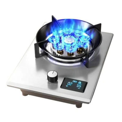 Imagen de Cocina de Gas Portátil para Interior, Hornillo Encimera Camping 1 Fuego GLP