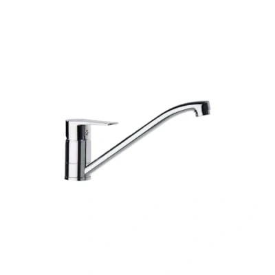 Imagen de Ramon Soler Grifo de Fregadero Cocina Monomando con Caño Bajo Cromado Sistema C2 Ahorro Agua Serie Titanium