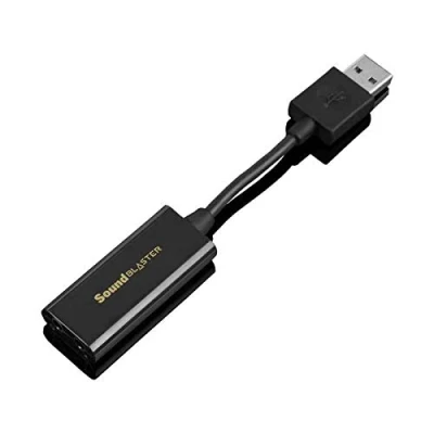 Imagen de Creative Labs Sound Blaster Play 3 Amplificador DAC USB y Tarjeta de Sonido Externa, Negro