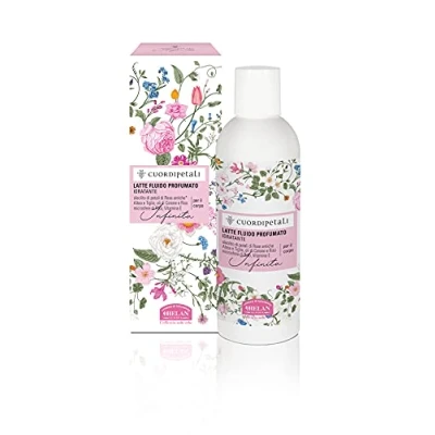 Imagen de Helan, Cuor di Petali, Crema Hidratante Corporal Fluida, Nutritiva y Suave Leche Perfumada con Extractos de Altea Tilo para Piel Sedosa, Enriquecida Vitamina E, 200 ml Made in Italy