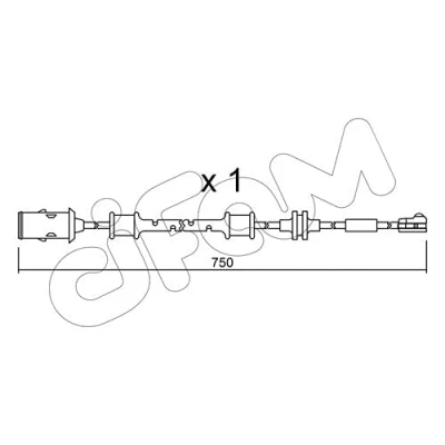 Imagen de TRUSTING SU.319 Sensor de Desgaste Pastillas Frenos OPEL: Astra H Hatchback, Zafira B, GTC