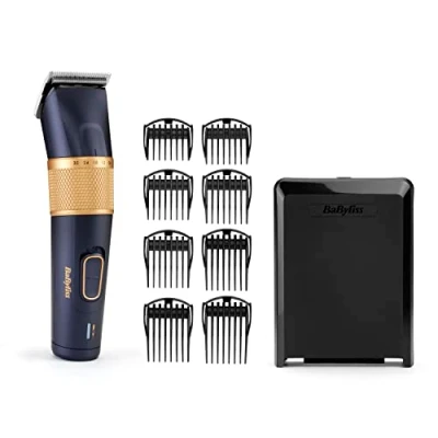 Imagen de Cortapelos Babyliss E986E, Autonomía 160 min, Cuchillas de titanio, Carga rápida, Negro