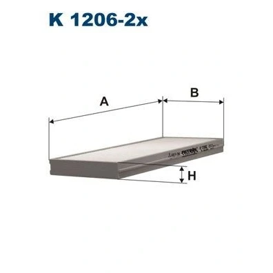 Imagen de FILTRON K 1206 2x Filtro de habitáculo partículas 232 106,5 20