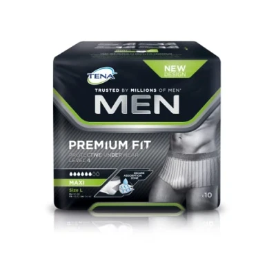 Imagen de TENA Level 4 Premium Fit 12575094 Calzoncillos para hombre (talla M, x 12 unidades)