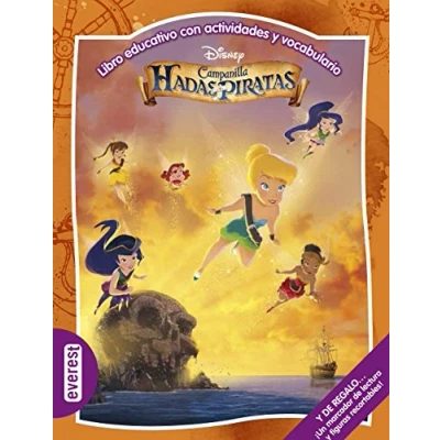 Imagen de Campanilla. Hadas y piratas. Libro educativo con actividades vocabulario: de REGALO... ¡Un marcador lectura figuras recortables! (Multieducativos Disney)