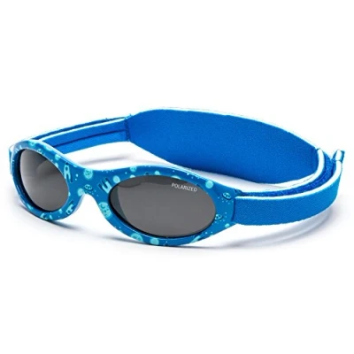 Imagen de Kiddus Gafas de Sol Premium Polarizadas para bebé niña niño. 0 meses a 2 años. UV400 protección 100% contra rayos UVA y UVB. Suave puente Silicona la nariz. Banda ajustable Neopreno