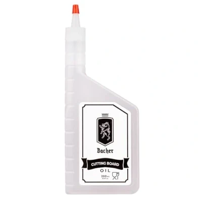 Imagen de Bacher Aceite para Tabla de Cortar 200ml Calidad Alimentaria, Natural Cuidado Madera Tablas Cocina, Bloques Carnicero, Encimera y Utensilios Cocina