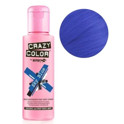 Imagen de Crazy Color Sky Blue Nº 59 Crema Colorante del Cabello Semi permanente, 100ml (002249)