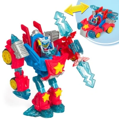 Imagen de SUPERTHINGS Turbo Warrior Power Robot héroe transformable. El se transforma en un Coche. Incluye 1 Warrior, Accesorio Exclusivo y SuperThing
