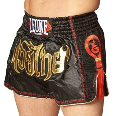 Imagen de LEONE 1947, Pantalones Cortos Bangkok Kick Thai, Unisex Adulto, Azul, S, AB754