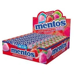 Imagen de Mentos Strawberry mix, 20 x 37.5 g