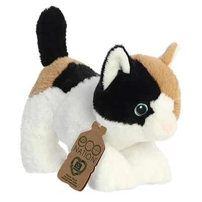 Imagen de Aurora, 35049, Eco Nation Calico Cat, 21,5 cm, Peluche ecológico, Multicolor