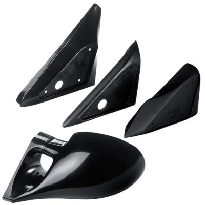 Imagen de AUTO STYLE Juego de placas base espejo compatibles con BMW Serie 3 E46 1998 2005 Sedan/Touring