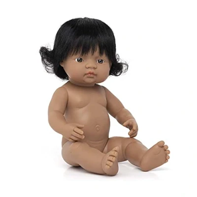 Imagen de Miniland Bebé Latinoamericana Niña 38cm Muñeco, Color real, 31058), color/modelo surtido