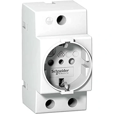 Imagen de Schneider Electric A9A15303 Toma de Corriente Modular, 16A, 2P+T, Norma it, 87mm x 44mm 60mm, Blanco