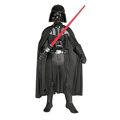 Imagen de Rubies Disfraz Darth Vader Premium para niños y niñas, Traje completo de lujo, máscara capa, Oficial Star Wars, Unisex Cosplay, Fiestas, Cumpleaños