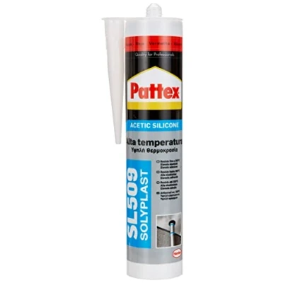 Imagen de Pattex 1536103 SL 509, silicona ácida para altas temperaturas, color rojo óxido 300ml