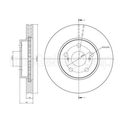 Imagen de Disco de freno METELLI 23 0646C