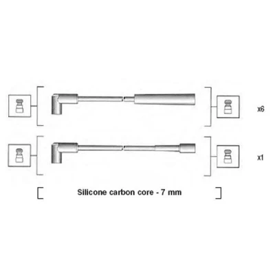 Imagen de MAGNETI MARELLI 941425010939 Juego de Cables Encendido JEEP: Grand Cherokee I, II, WRANGLER 2