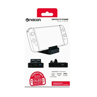 Imagen de Nacon Soporte de TV para Nintendo Switch y OLED, Conexión HDMI, 3 Puertos USB A