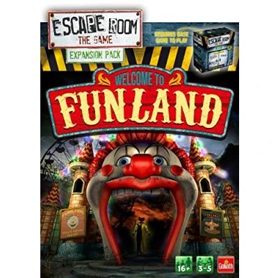 Imagen de Goliath Paquete de expansión Escape Room The Game: Bienvenido a Funland Games Juego Familiar para Mayores 16 años 3 5 Jugadores, Individual, Multicolor, Packs (911737.008)