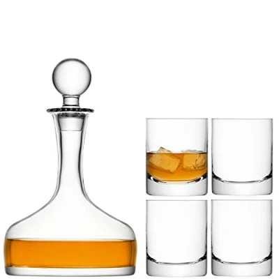 Imagen de LSA International Bar BR28 Juego de whisky, 1.6 L y 250 ml, transparente