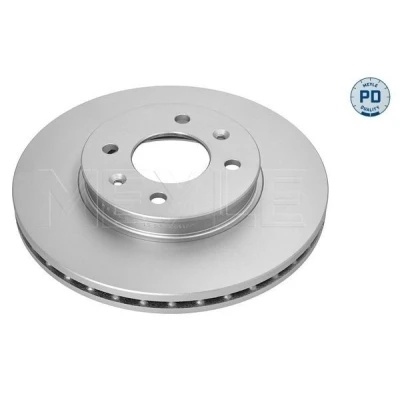 Imagen de MEYLE 37 15 521 0041/PD Disco de freno Eje delantero 256 22 4 100 ventilado revestido láminas zinc