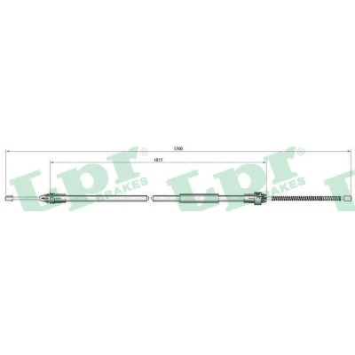 Imagen de LPR C0135B Cable de Freno Mano 1275/1005 Tambor RENAULT: CLIO 2