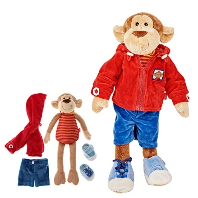 Imagen de Sigikid Lernaffe Soft PlayQ Mädchen und Jungen Juguete Educativo, Recomendado a Partir de 1 año, Color Multicolor Monkey (40989)