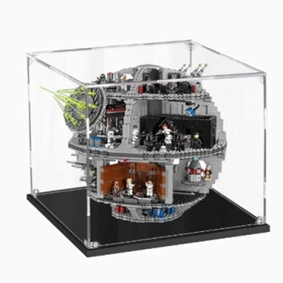 Imagen de Vitrina acrílica para Lego Death Star 75159, caja expositora transparente a prueba de polvo, compatible con kit 75159 (modelo no incluido) (3 mm)