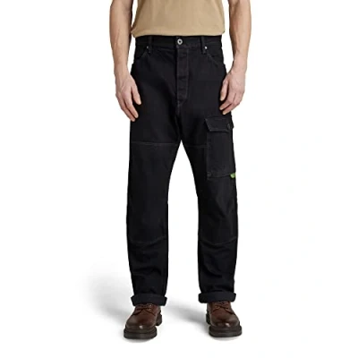 Imagen de G STAR RAW Bearing 3D Cargohose, Vaqueros para Hombre, Negro (pitch black D22058 D182 A810), 34W / 32L