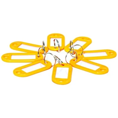 Imagen de D. Rect Keychain Ring VE = 10 Stk. Yellow