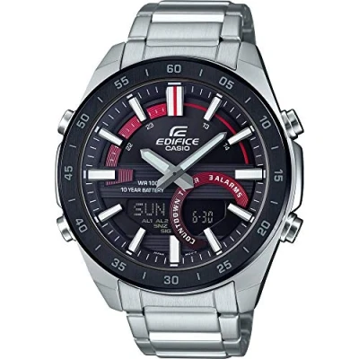 Imagen de Casio Reloj Análogico Digital para Hombres de Cuarzo con Correa en Acero Inoxidable ERA 120DB 1AVEF
