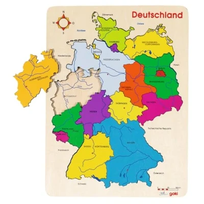 Imagen de Goki Alemania II Puzzles de Madera, Multicolor, Large (57860)