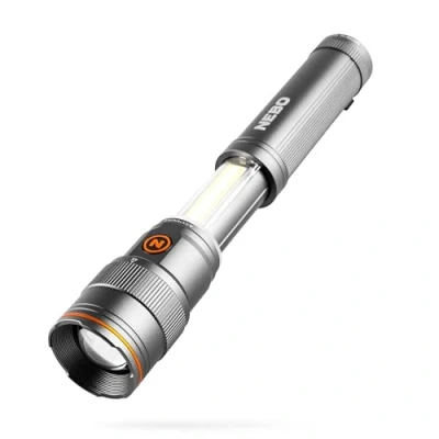 Imagen de NEBO Franklin Slide Linterna LED recargable de 500 lúmenes y luz trabajo, 7 modos iluminación con base magnética