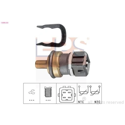 Imagen de EPS 1.830.232 Sensor de Temperatura del Refrigerante Made in Italy OE Equivalent negro AUDI: A4 B5 Berlina, TT Coupé, Coupe B3, VOLKSWAGEN: Golf 4