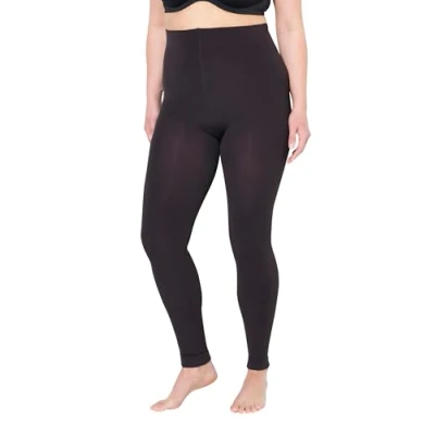 Imagen de Ulla Popken Thermo strumpfleggings, Weiches Futter, Elastikbund Calzas térmicas, marrón Caoba, 54 56 Mujeres