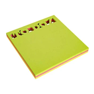 Imagen de APLI 18338 Notas adhesivas troquelado TO DO de 75 x mm, bloc hojas en 3 colores surtidos fluorescentes
