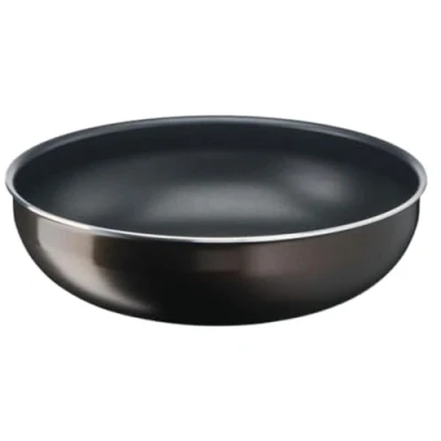 Imagen de Tefal Ingenio Sartén wok 26 cm, no inducción, revestimiento antiadherente, apilable, apto para lavavajillas, Easy Plus L1507702, color negro
