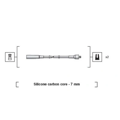 Imagen de MAGNETI MARELLI 941318111197 Juego de Cables Encendido FIAT: 126