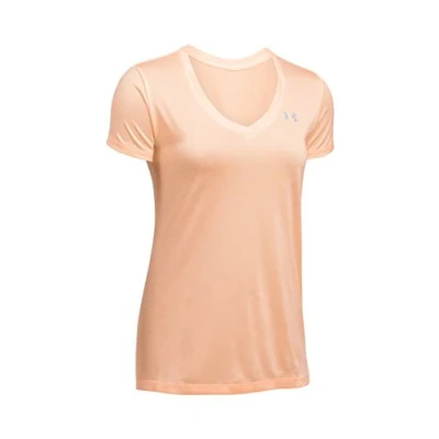 Imagen de Under Armour Tech Ssv Twist Camiseta, Naranja (Playful Peach/Metallic Silver 164), M Mujer