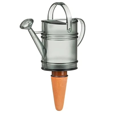 Imagen de Scheurich dispensador de Agua Nelly 1 x Gris 110 ml cantidad llenado Bola riego pequeña con pie Arcilla Plantas y Flores Terracota Tallo