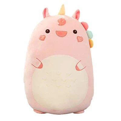 Imagen de Almohada para Abrazar de Felpa Dinosaurio, Lindo Animal Peluche, Juguete Suave Dibujos Animados, Dormir Niños (80cm/31.49in, Unicorn)