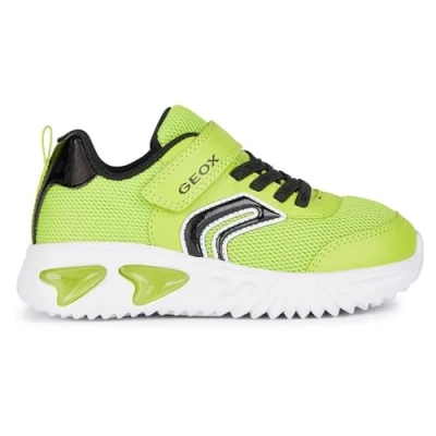 Imagen de Geox J Assister Boy C, Zapatillas Niños, Lime Black, 30 EU