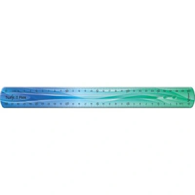 Imagen de Maped Material Escolar Twist&#039;n Flex Decor Regla Plana de 30 cm Doble Graduación Flexible e Irrompible Diseño Lúdico 4 Modelos Diferentes