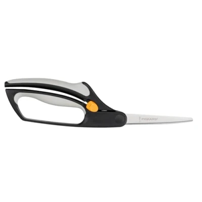 Imagen de Fiskars Tijeras de jardín precisión, Longitud: 26 cm, Hojas acero/plástico, S50, Negro/Naranja, 1000557