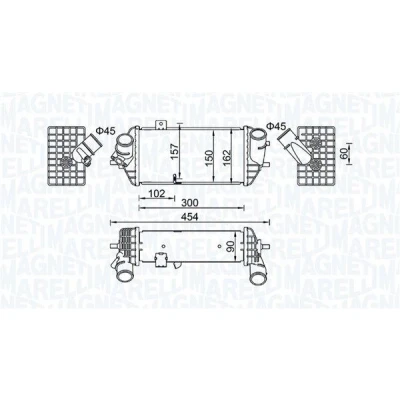 Imagen de MAGNETI MARELLI 351319205690 Intercooler