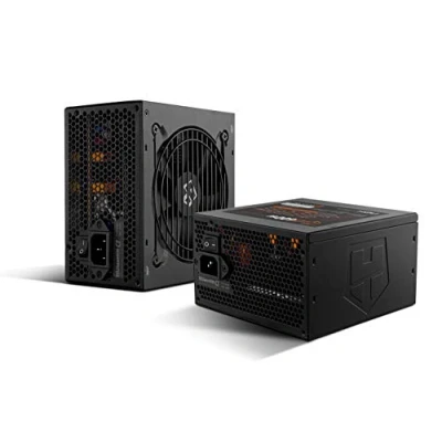 Imagen de Nox Hummer Alpha NXHUMMERA600WBZ Fuente de alimentación 600W, certificado 80 PLUS Bronze, PFC activo, ventilador 120 mm control velocidad, cables planos, color negro